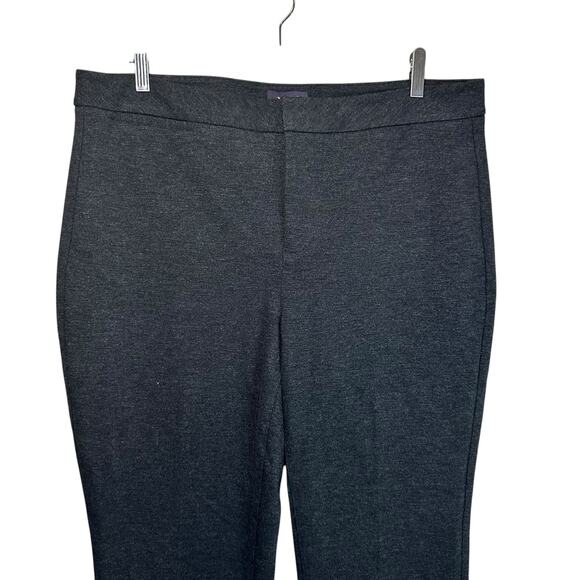 NYDJ Womens Slim Trouser Pants Ponte Knit Dark Gray Plus Size 14 Corpcore Career - Picture 5 of 13